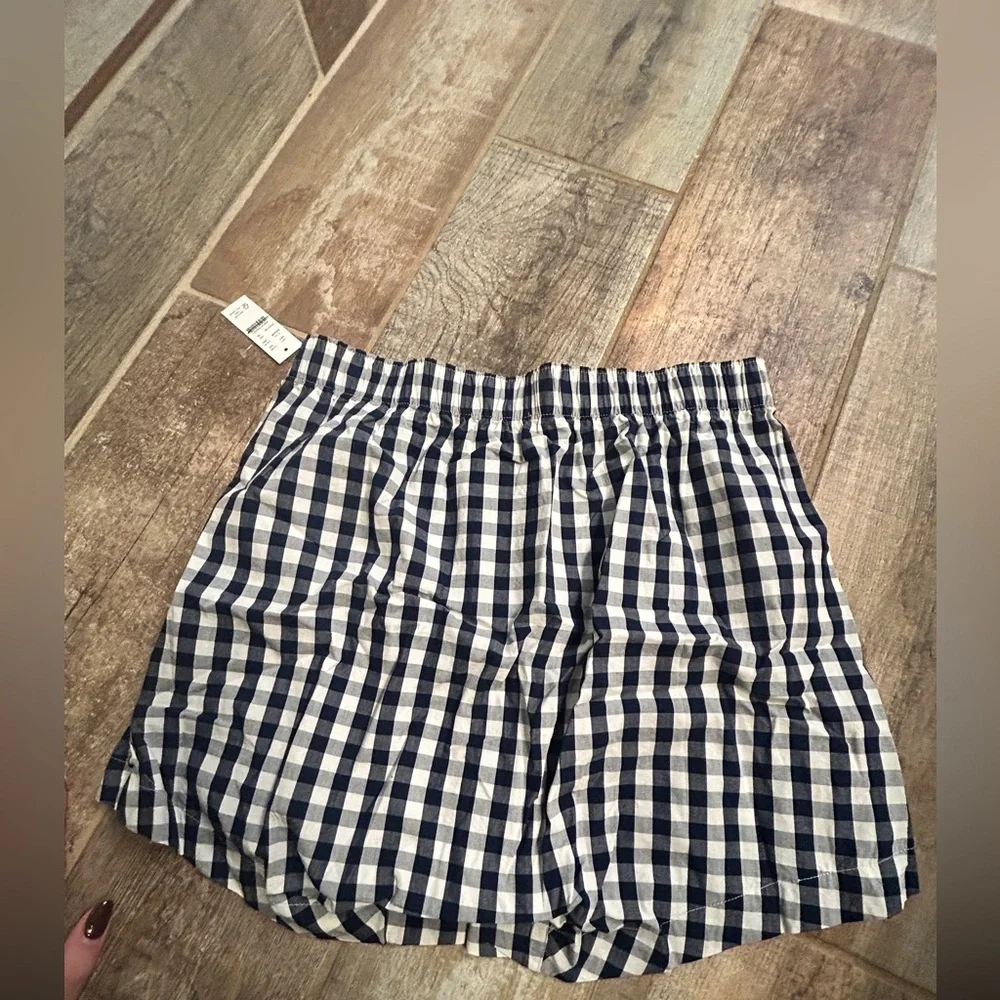 J. Crew Patterned Boxer Shorts Mens M Cotton‎ Navy Check NWT BW438